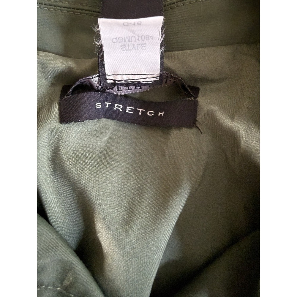 Kenneth Cole New York Olive Stretch Utility Jacket Blazer Women's S - Picture 7 of 10